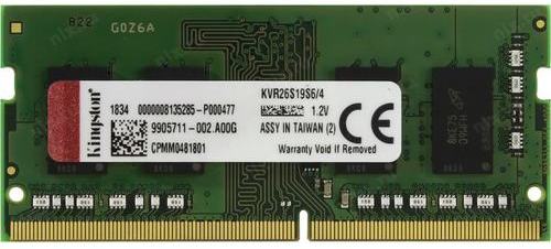 Soddr4 8gb Pc21300 2666mhz Kingston Kvr26s19s6 8 Valueram Cl19 1 2v Mips By