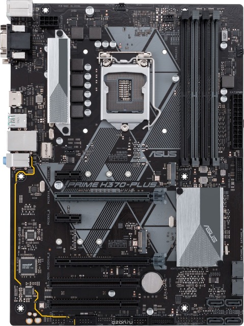 Asus Soc 1151 V2 Prime H370 Plus Intel H370 4xddr4 2666 Mhz 2xpcie 3 0 X16 2xpcie X1 2xpci 6xsata 6gb S Raid 0 1 5 10 2xm 2 Socket 3 M Key 8 Ch Hda Realtek Alc887 Realtek