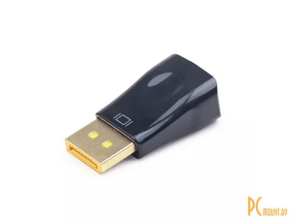 Переходник DisplayPort (вилка) - VGA (розетка), Gembird  A-DPM-VGAF-01