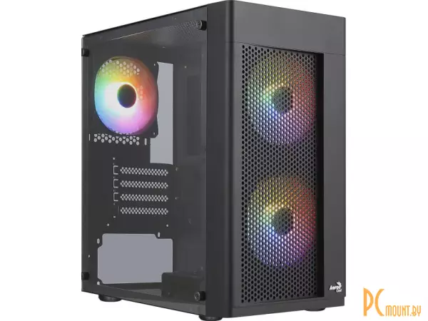 Корпус Aerocool Hexform-G-BK-v2 без БП, Black