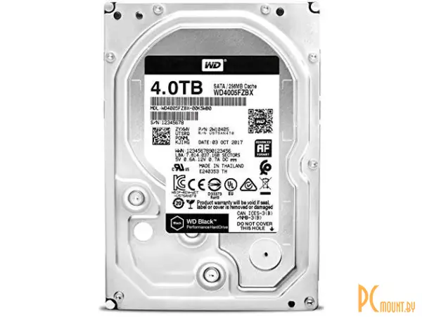 Жесткий диск 4TB WD WD4005FZBX SATA-III