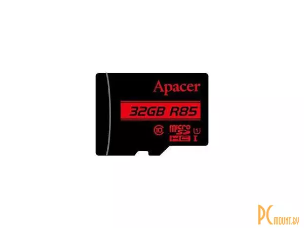 Карта памяти MicroSDHC, 32GB, class 10, UHS-I, U1, Apacer AP32GMCSH10U5-R