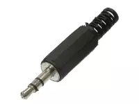 SZC-0012 / stereo 3.5 mm Аудио разъем Jack штекер на кабель, чёрный