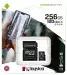 Карта памяти MicroSDXC, 256GB, Class 10, UHS-I, U3, Kingston SDCS2/256GB